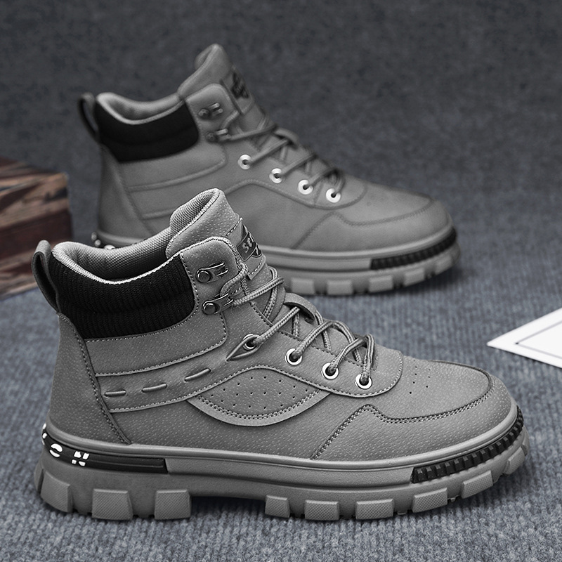 British Style Retro Trendy Workwear Thick-soled Non-slip Wear-resistant High-top Martin Boots foto 5