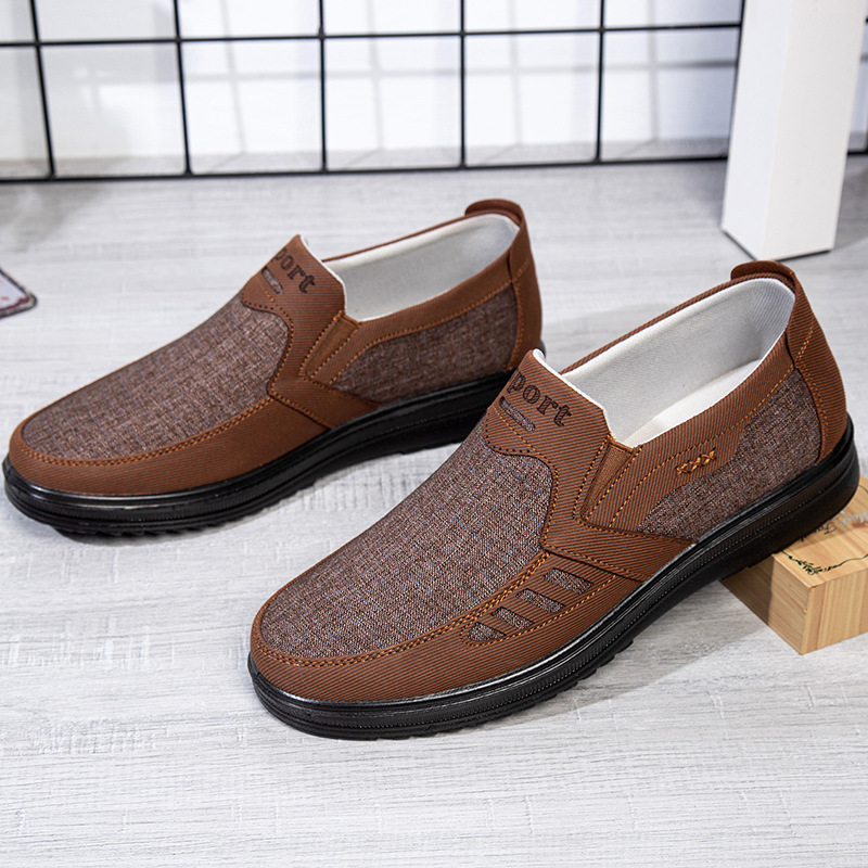 Spring And Autumn Old Beijing Cloth Shoes Men's Shoes Men's Breathable Thin Shoes foto 4