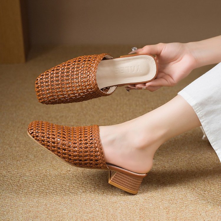 Summer New Arrival Womens Fashion Sandals With Woven Uppers foto 3