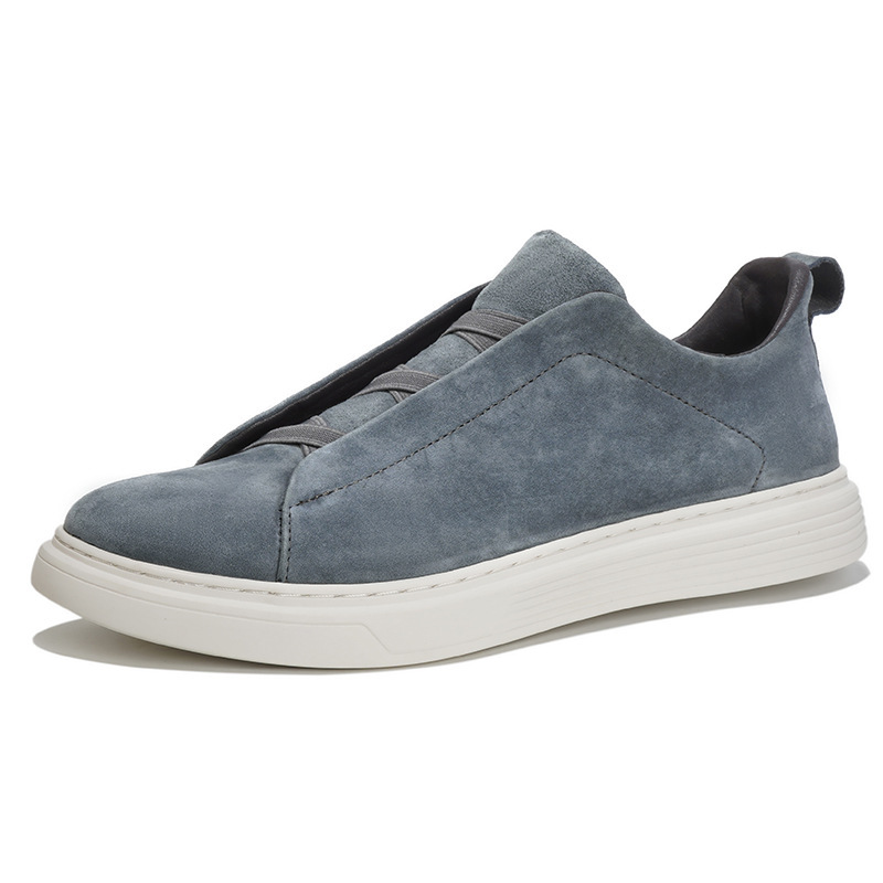 Men's Elastic No-Tie White Casual Sneakers foto 3