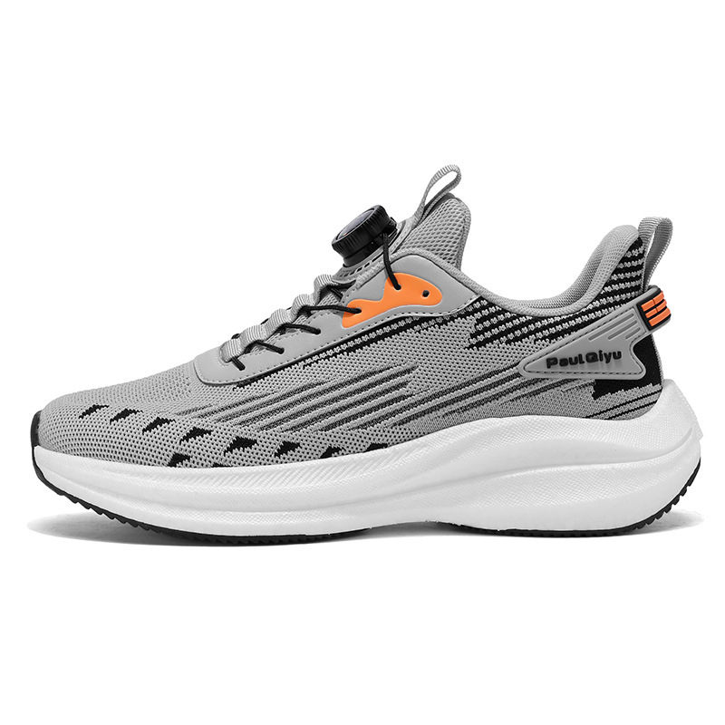 Rotating Buckle Fly-kit Mesh Casual Sports Running Men's Shoes foto 5