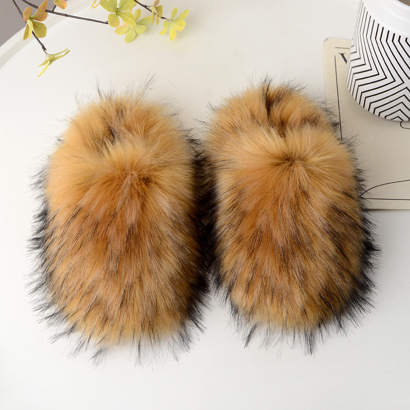 Woolen Slippers Winter Home Wear Velvet Thermal Non-slip Toe Covering Wool Sleeper foto 4