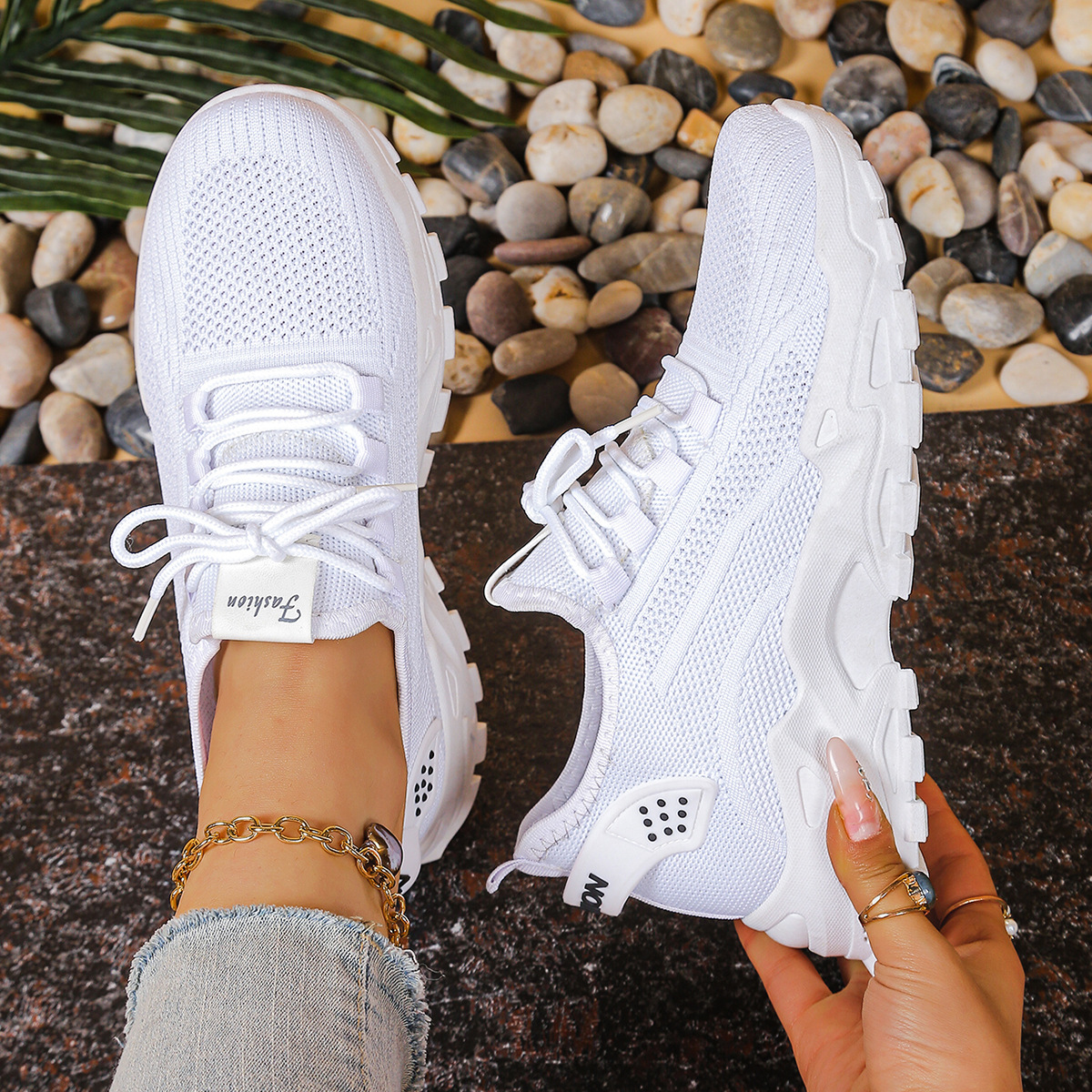 Women's Fashionable Breathable Sports Mesh Shoes foto 3