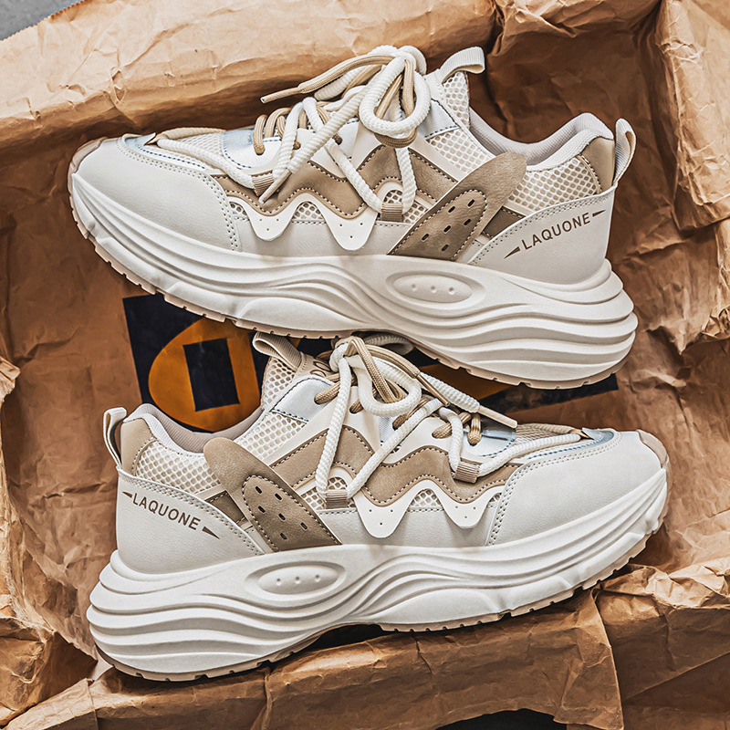 Breathable Casual Running Dad Shoes With A Thick Sole For Teens foto 4