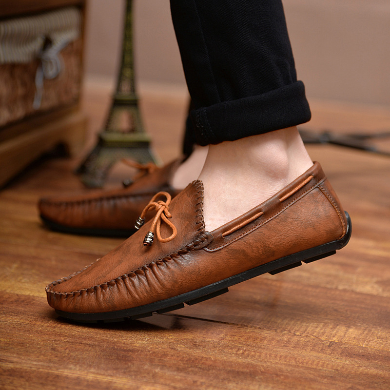 Men's Low-top Slip-on Driving Shoes Youth Fashion foto 4