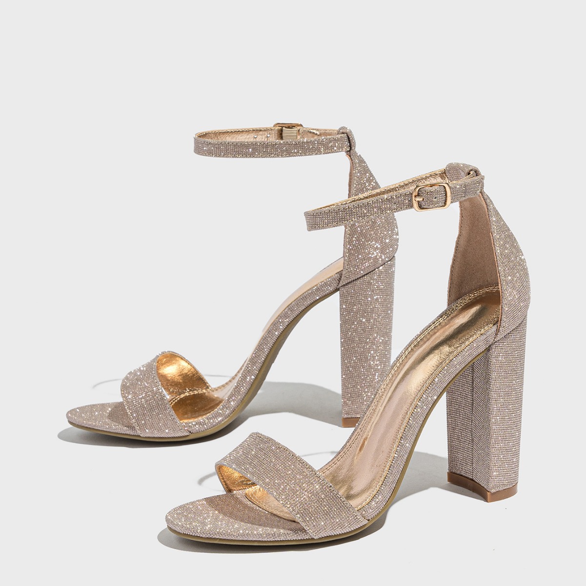 Chunky Heel Sandals Fashion European And American Style High Heel Sandals Women's Classy Shoes foto 5