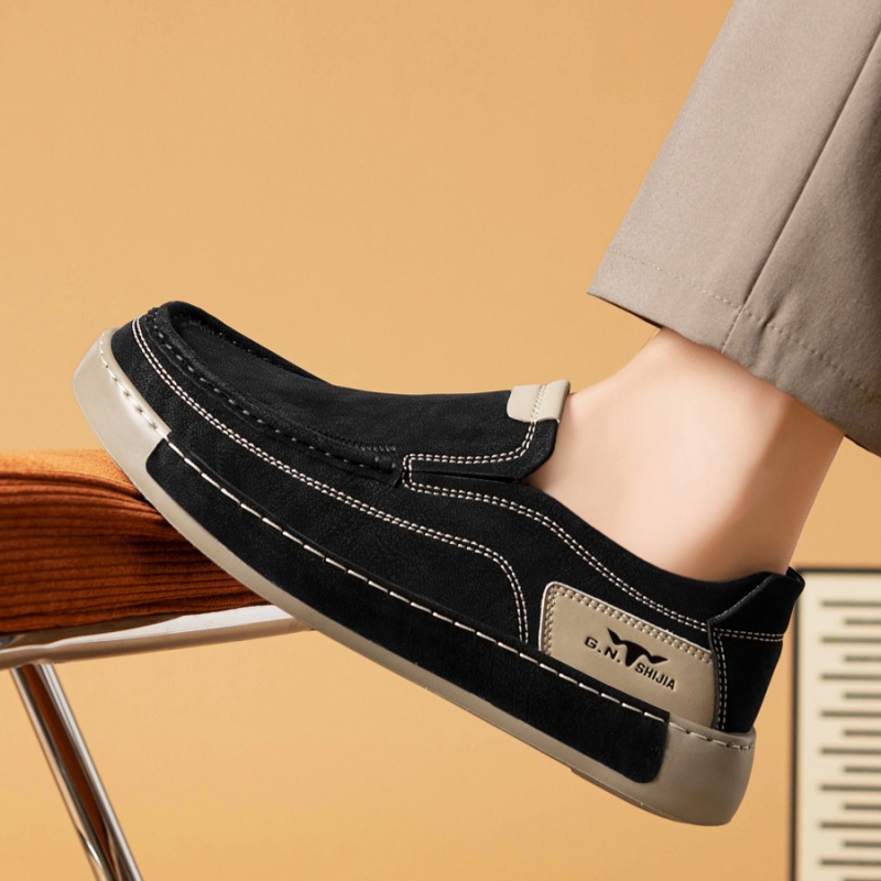 Men's One Pedal Autumn Fashion All-match Casual Leather Shoes foto 2
