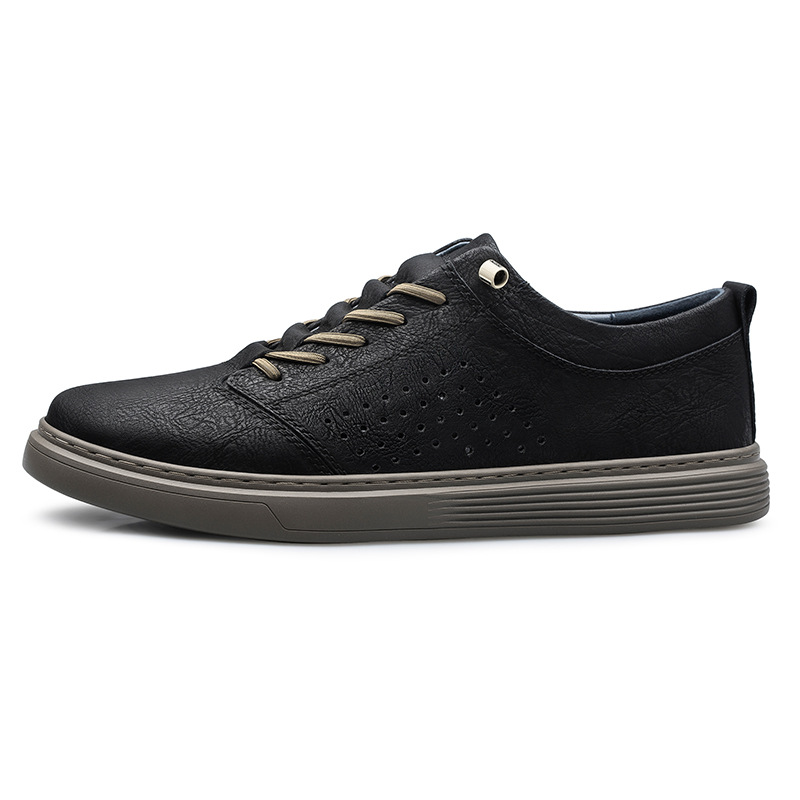 Hollow-out Breathable Hole Shoes Casual Spring And Summer Low-top Cowhide Surface Fashion Shoes foto 5