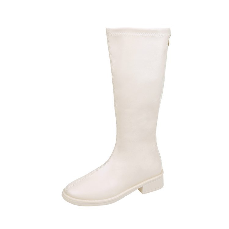 Korean Style Pure Color All-matching Knight Boots foto 3
