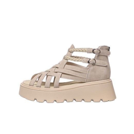 Womens Fashionable Western-style Woven High-heeled Sandals foto 2