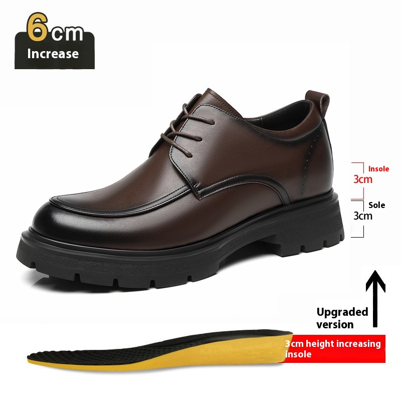 Height Increasing Insole Business Formal Wear Leather Shoes foto 5
