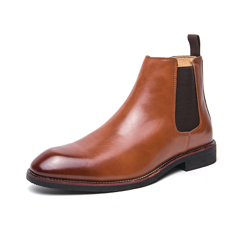 Autumn And Winter Fleece-lined Men's Plus Size Fashion Short Boots foto 3