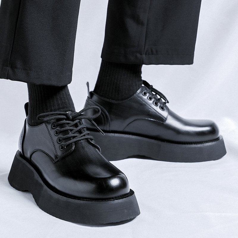 Men's Large Head Leather Shoes Light Luxury Business Casual Sports foto 2