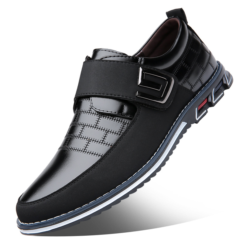 Oversized Men's Shoes Leather Shoes Youth Shoes Soft Bottom foto 2
