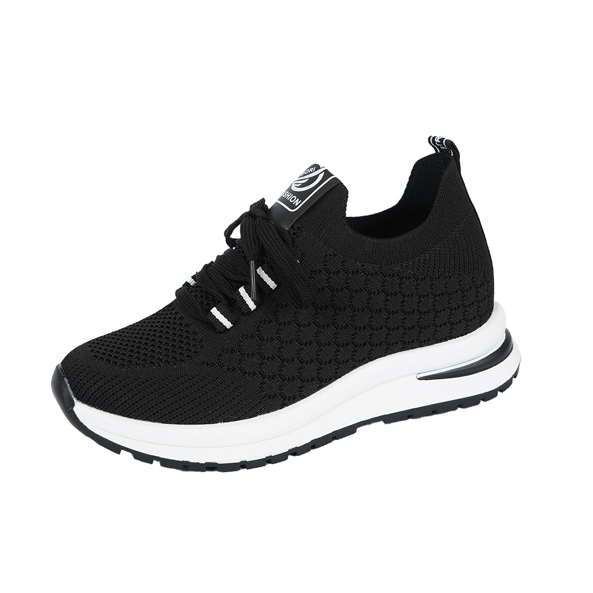 Plus Size Fashion Platform Flat Pumps Women's Casual Lace Up Mesh Sneaker foto 5