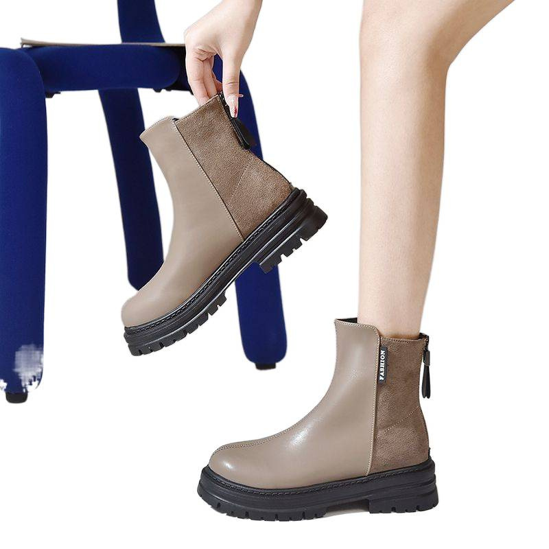 Large Size Women's Shoes British Style Platform Martin Boots foto 4