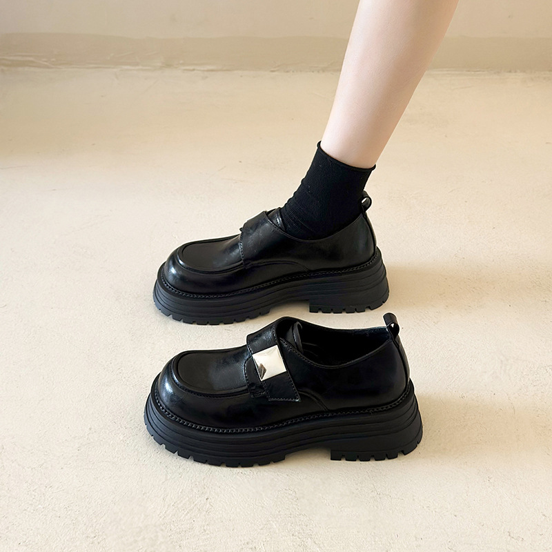 Fashion Personality Retro Platform Loafers Women foto 3