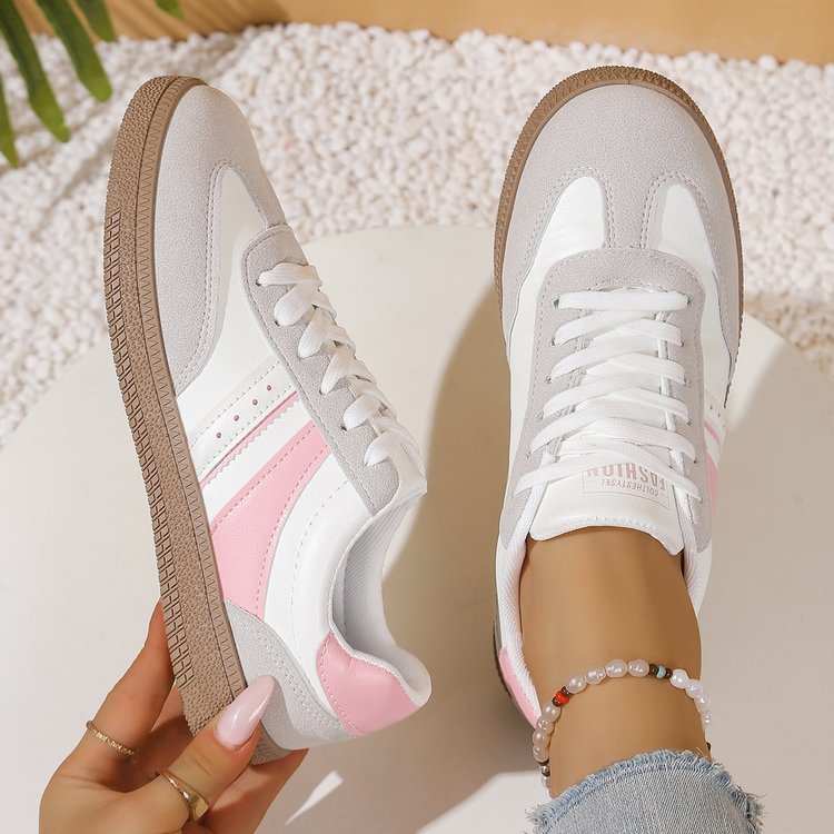 Plus-size Flat Lace-up Sneakers For Casual And Athletic Wear foto 4