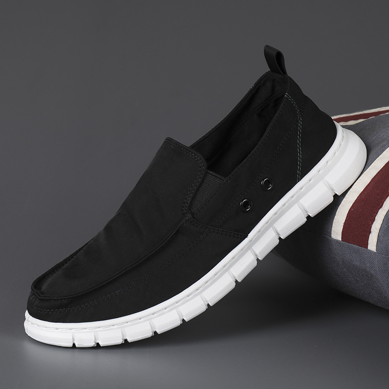 Men's New Fashionable All-match Color Matching Color Contrast Leather Shoes With Rubber Sole foto 4