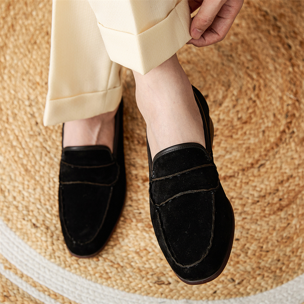 Men's Retro Shoes A Fashionable Suede foto 3