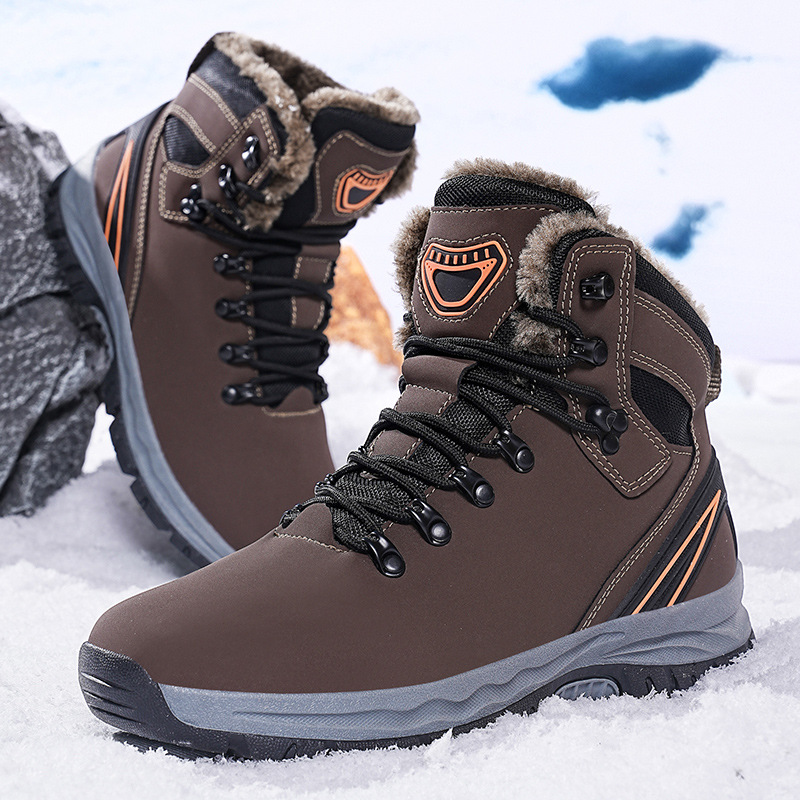 Winter Plus Size Fleece Lined Padded Warm Keeping Snow Boots foto 2