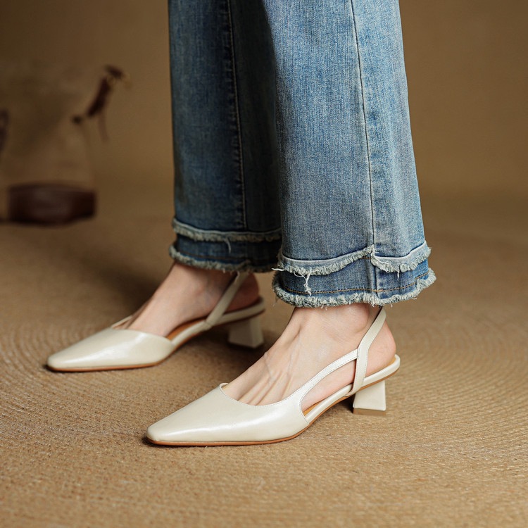 Chunky-heeled Mid-heel Fashion Womens Sandals foto 4