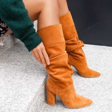 Fashionable Suede High-Heel Over-the-Knee Boots For Women foto 4