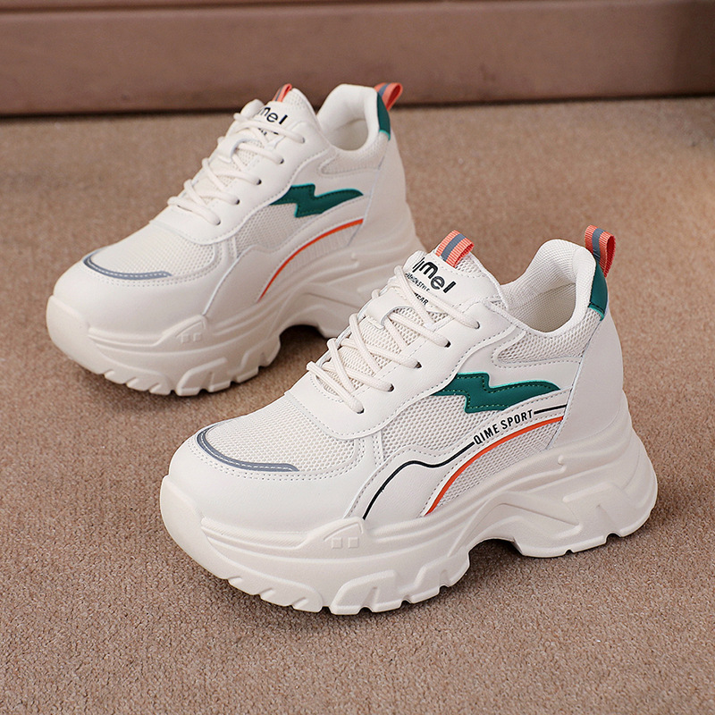 Height Increasing Insole Breathable White Shoes foto 5