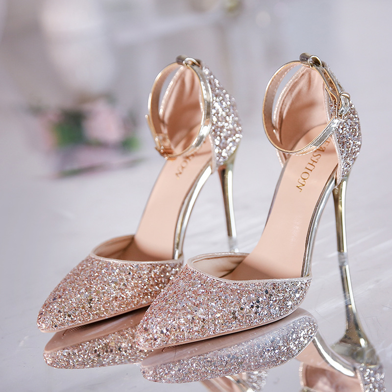 European And American Style Stiletto Heel Fashion High Heels foto 3