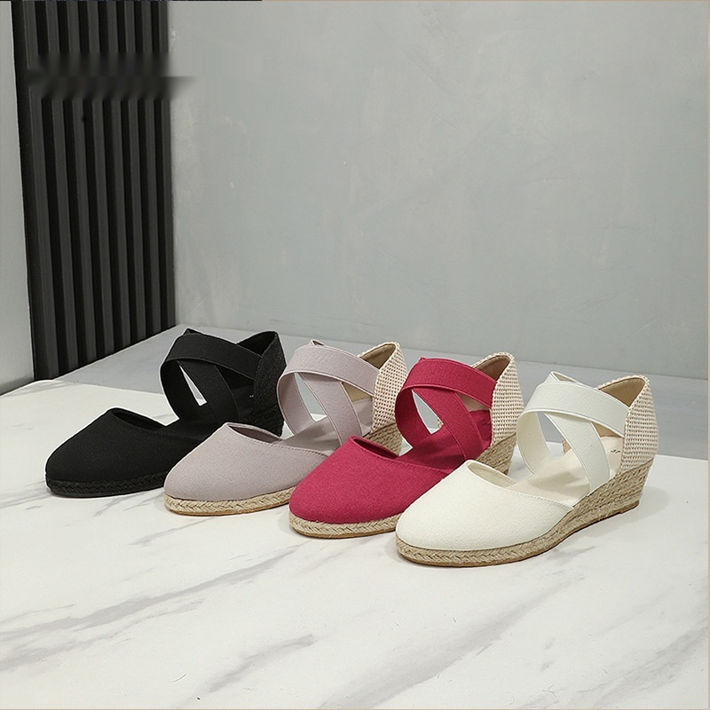 Comfortable Height-increasing Wedge Shoes With A Breathable Closed-toe Design foto 2