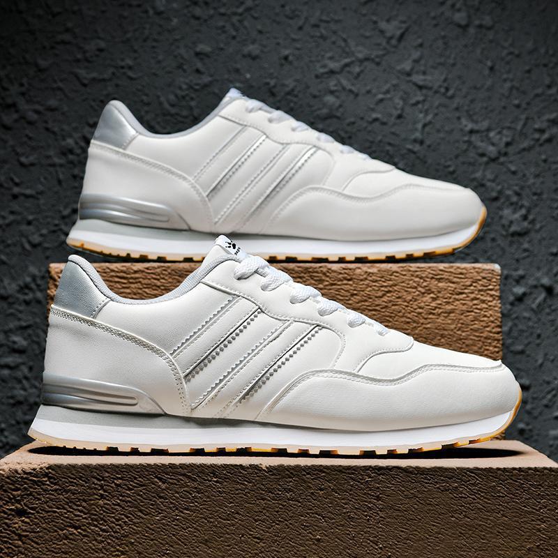 Leather Men's Casual And Lightweight Running Sports Shoes foto 2