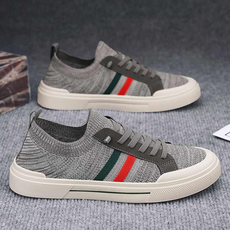 Breathable Thin Knitted Mesh Men's Casual Sneakers foto 2
