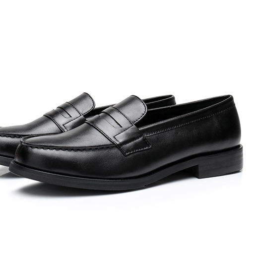 Men's Fashion Retro Black British Wind Shoes foto 5