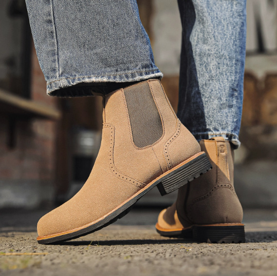 Fleece-like Men's Shoes New Autumn Boots foto 2