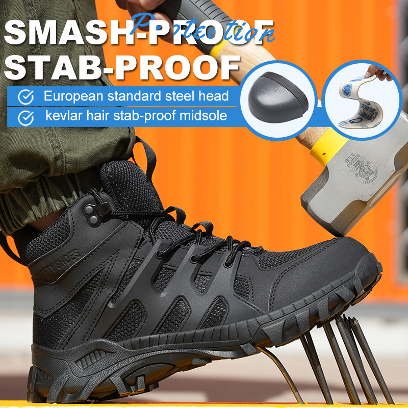 Attack Shield And Anti-stab Safe Site Wear-resistant Outdoor Men's Boots foto 3