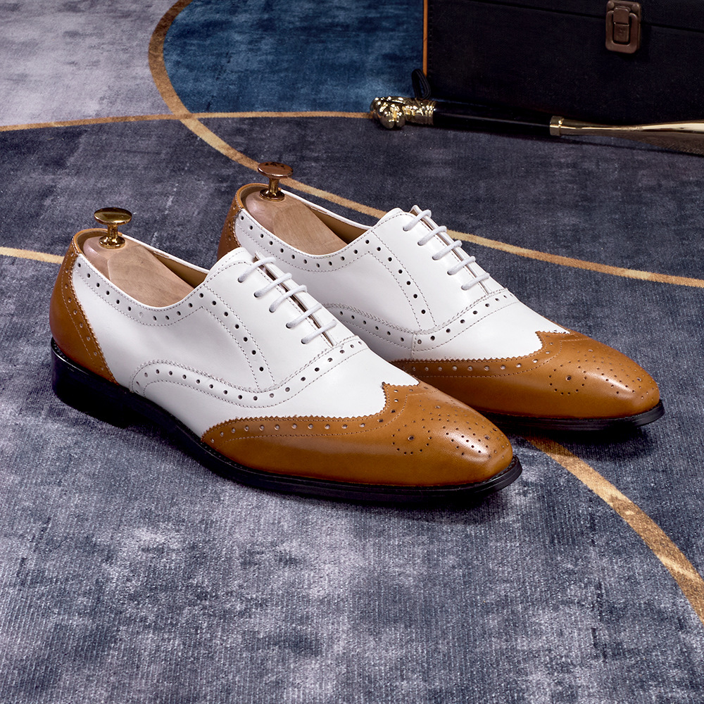 European And American Men's Brogues For Business And Casual Wear With Pointed Toes foto 4