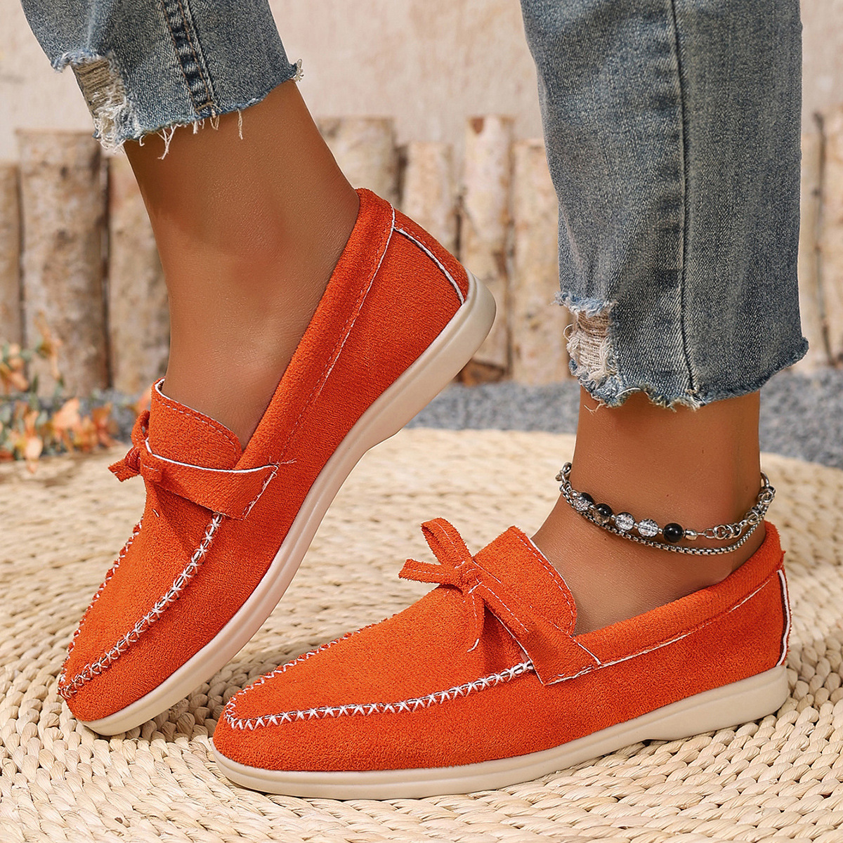 Fashion Casual Flat Suede Pumps foto 5