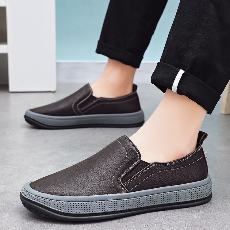 Round Toe Slip On Mens Shoes With A Soft Sole And Soft Upper foto 4