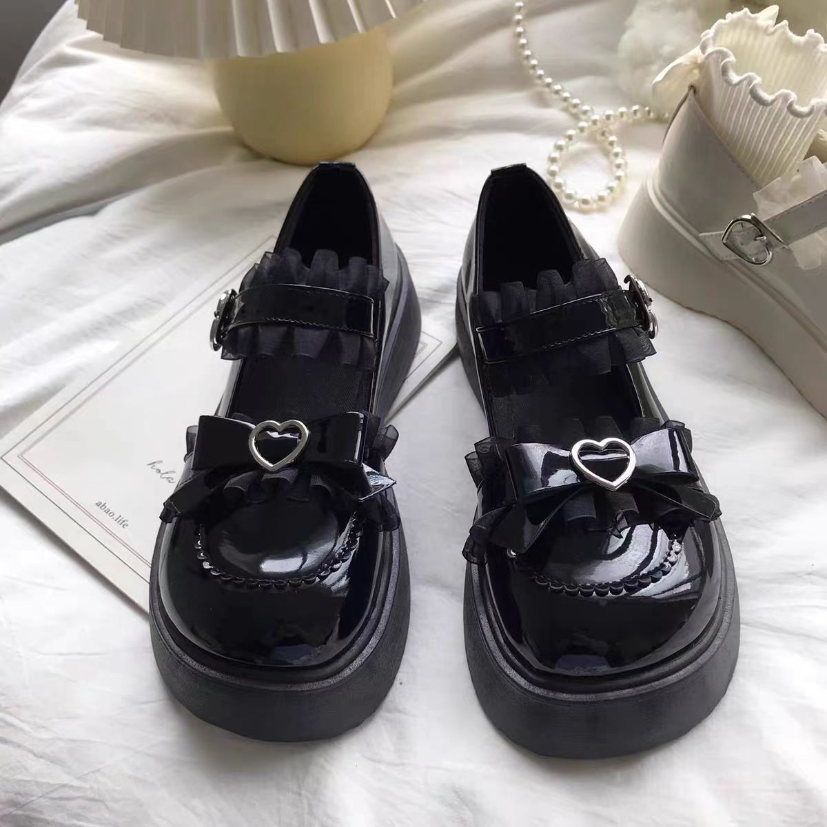 Big Head Shoes Popular Mary Jane Leather Shoes Women's Platform foto 2