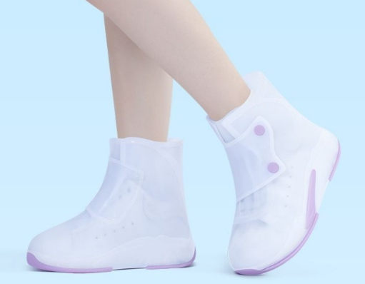 Non-slip Wear-resistant Shoes Bottom Rainy Silicone Rainproof Children's Rain Boots foto 5
