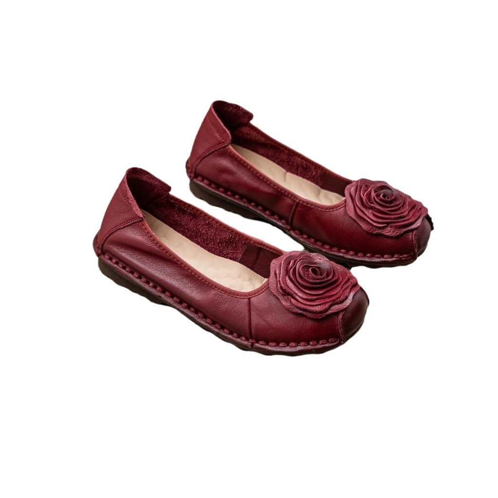 Women's Leather Low-cut Slip-on Pumps foto 2