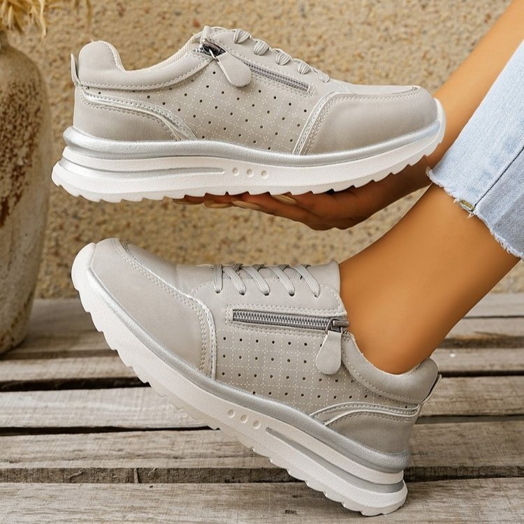 Side-zip Breathable Sneakers With A Chunky Sole For Comfort foto 5