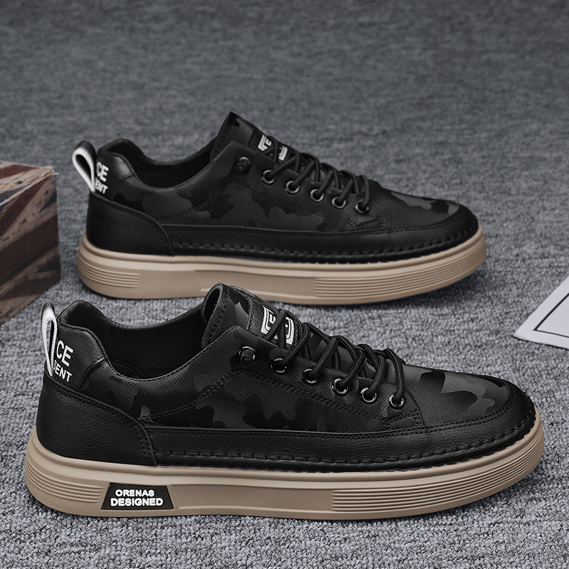 Summer Men's Casual Soft-soled Leather Shoes foto 3