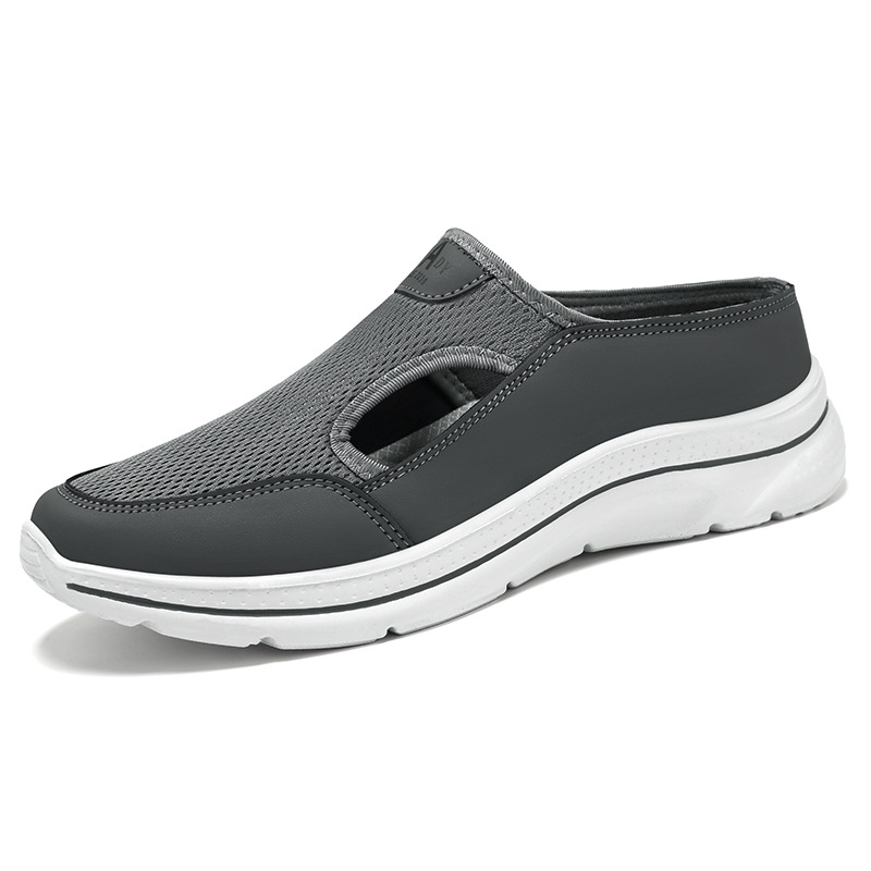 Men's Hollow-out Half Slippers Soft Bottom Comfortable Casual Shoes foto 3