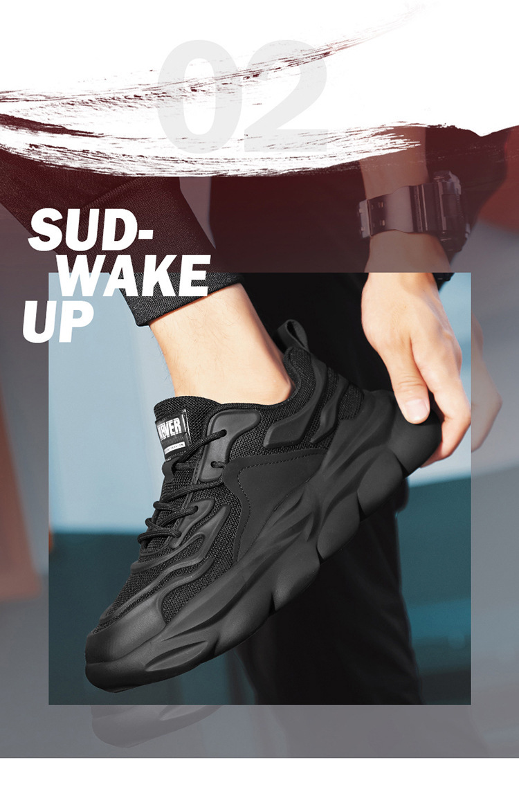 Lightweight And Breathable Men's Thick-soled Height-increasing Sneakers foto 3
