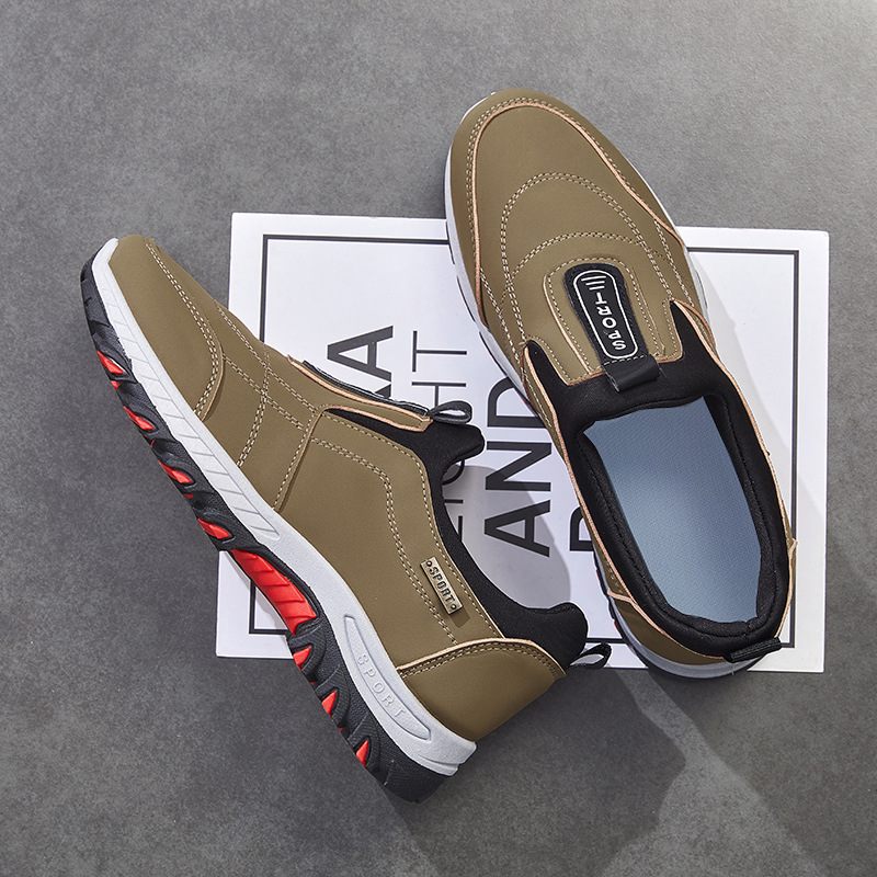 Men's Shoes Autumn And Winter Slip-on Lazy Shoes Non-slip Walking Shoes Soft Bottom Lightweight Sneaker foto 2