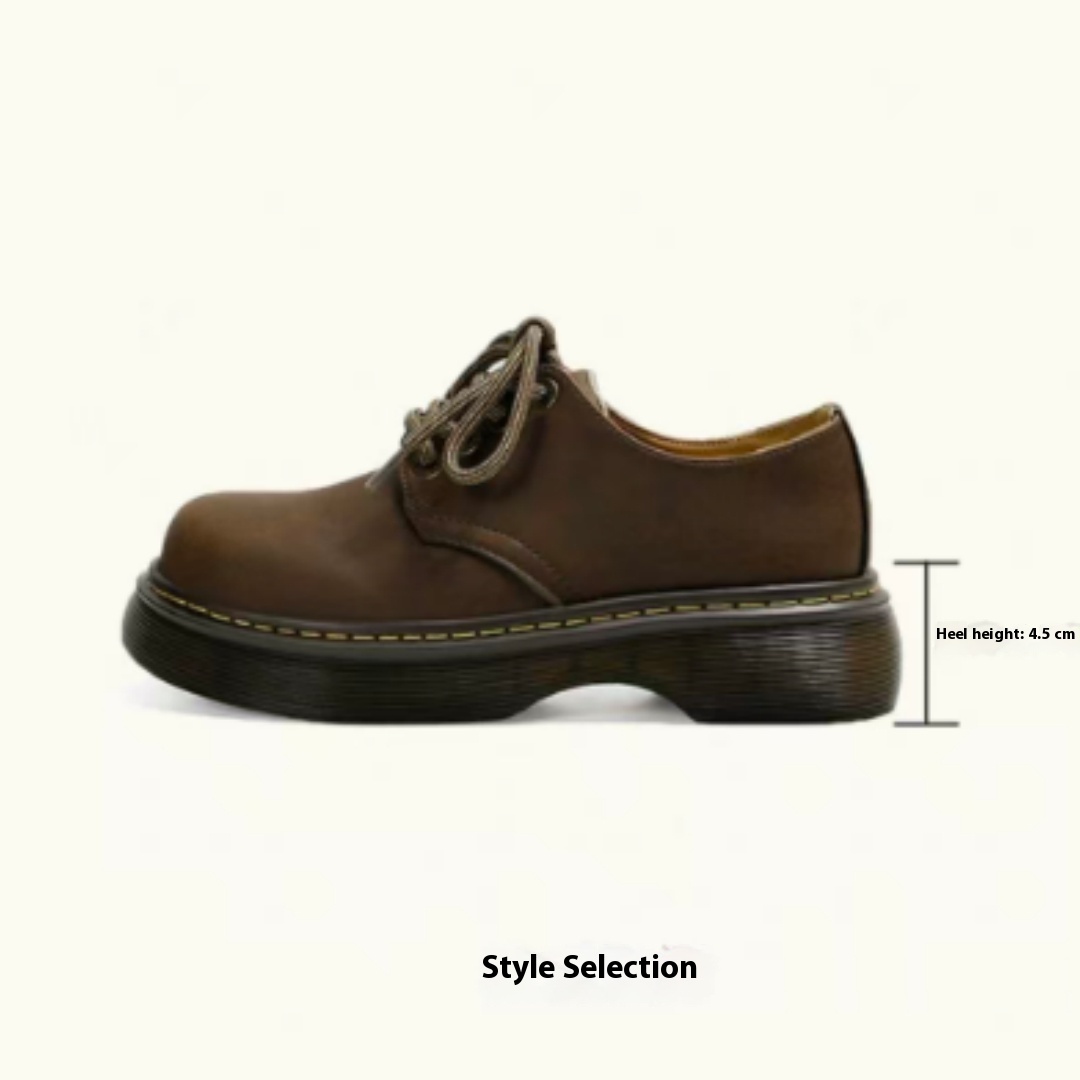 Women's Vintage Style Thick-soled Martin Shoes foto 2