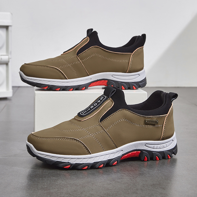 Men's Shoes Autumn And Winter Slip-on Lazy Shoes Non-slip Walking Shoes Soft Bottom Lightweight Sneaker foto 5