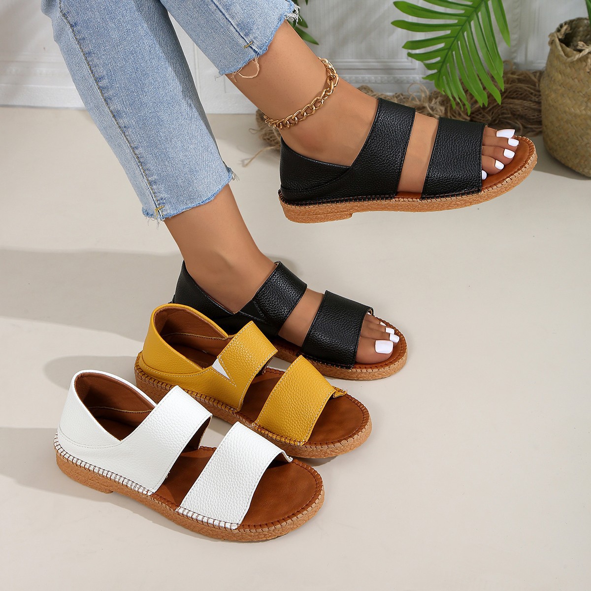 New Fairy-style Flat Soft Soled Sandals foto 2