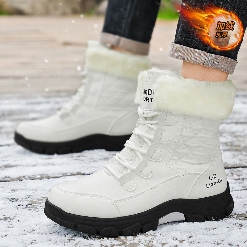 New Fleece-Lined Fashionable British-Style Boots For Men foto 4